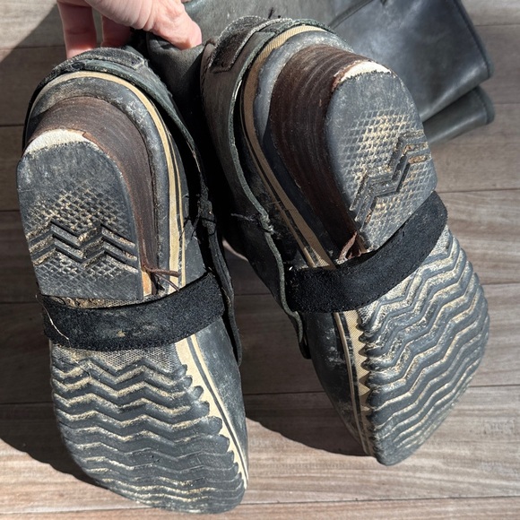 Sorel Slimpack Tall Gray Leather riding Boots women’s size 10 - Picture 5 of 16